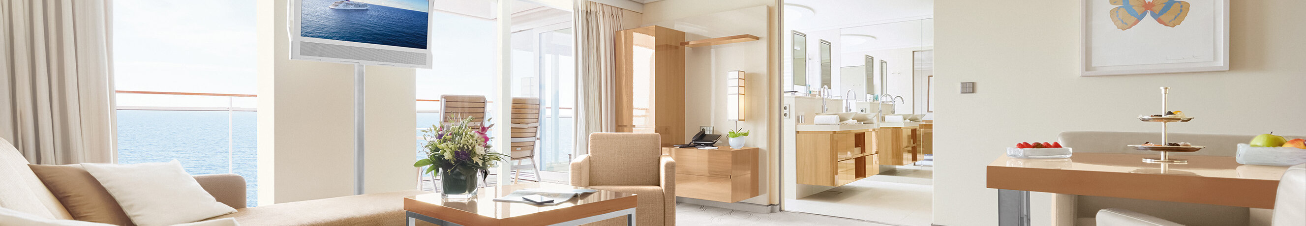 Grand Penthouse Suite on the EUROPA 2 with butler service | Hapag-Lloyd ... - Luxury Scandinavian Penthouse With Butler Service